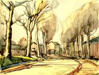 peinture : Rue de Longvic