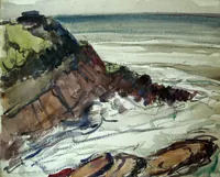 peinture : Rocher de Port Croc
