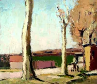 peinture : Route de Longvic