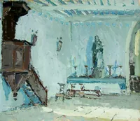 peinture : Eglise de Flette (intérieur)