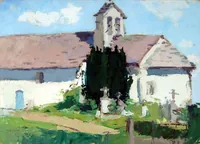 peinture : Eglise de Frette (extérieur)