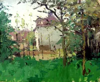 peinture : Vergers. Le Castel