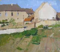 peinture : Vieilles maisons à Messigny