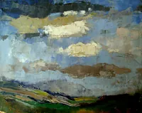 peinture : Nuages le soir