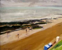 peinture : Tharon-Plage, le matin à marée basse