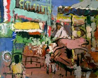 peinture : Fête foraine