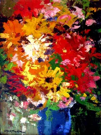 peinture : Fleurs