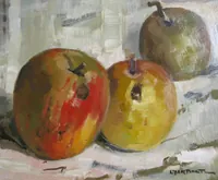 peinture : pommes