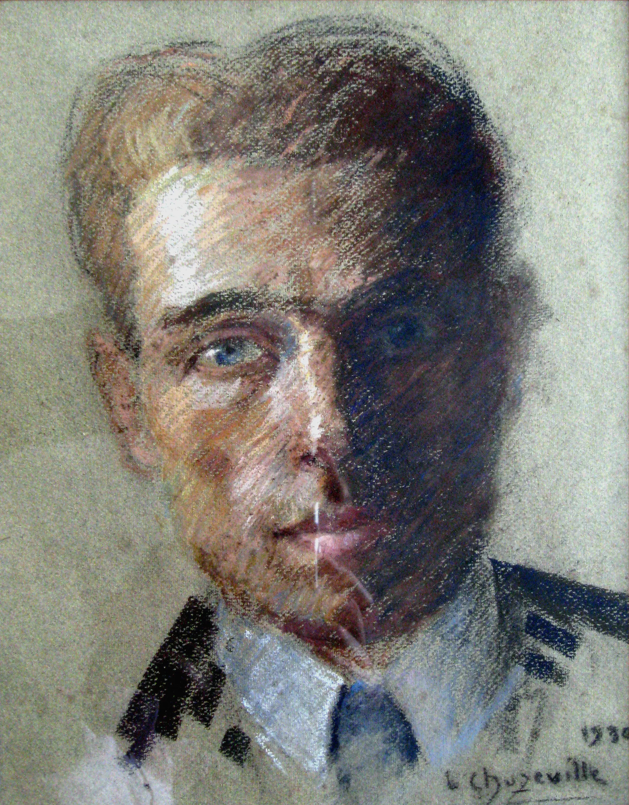 portrait de Lucien Martinet peint par sa femme