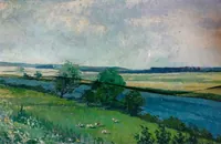 peinture : Clos de Bellevue. Pouilly sur Saône