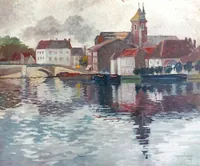 peinture : St Jean de Losne