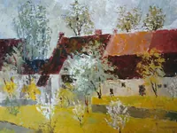 peinture : Paysage des Hautes–Côtes