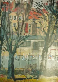 peinture : Terrain de sport Marey