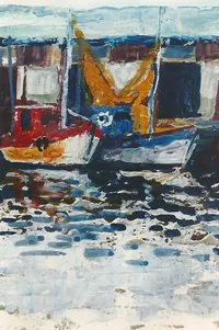 peinture : Chalutiers à Paimpol