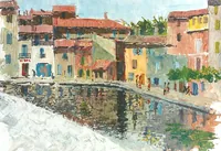 peinture : Le miroir de Martigues