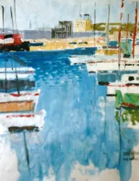 peinture : Port de Fos sur Mer 3