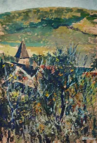 peinture : Arrière–Côte à Curtil Vergy