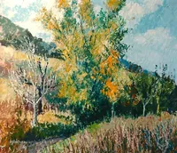 peinture : Friches à Flavignerot 1