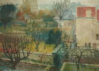 peinture : Les jardins de Bellevue