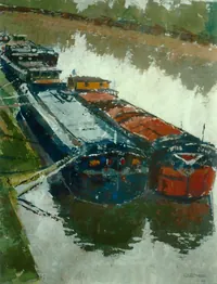 peinture : Péniches