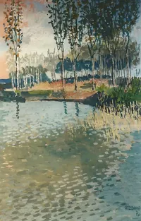 peinture : Sablières d'Arc sur Tille