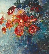 peinture : Bouquet de fleurs