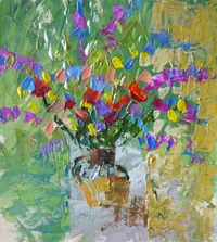 peinture : Bouquet de fleurs 1