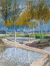 peinture : Sablières d'Arc sur Tille