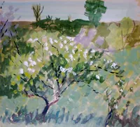 peinture : Verger
