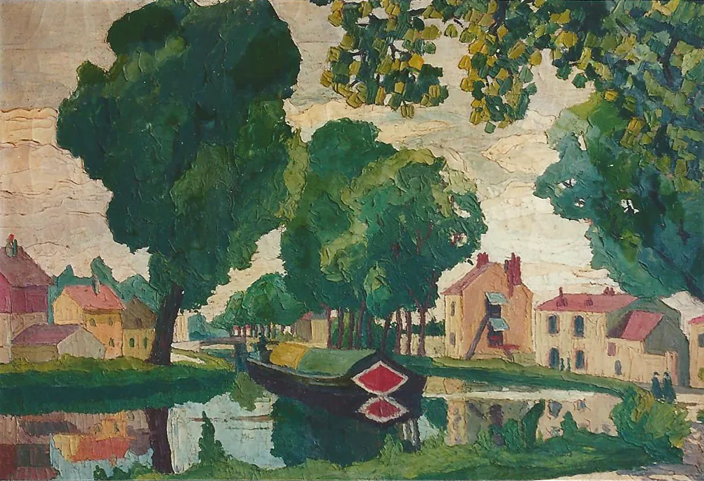 peinture d'un canal