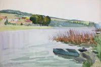 peinture : La Meuse
