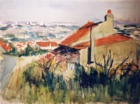 peinture : Vue sur Dijon