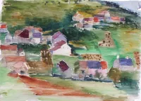peinture : Village II