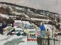 peinture : Le passage à niveau