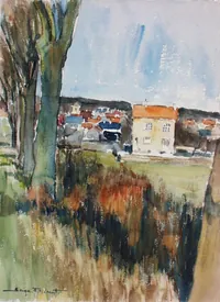 peinture : Route de Plombières