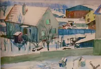 peinture : Neige Av Maréchal Lyautey