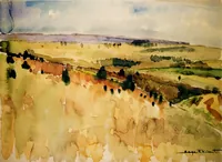 peinture : Genévriers