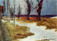 peinture : Neige fondante