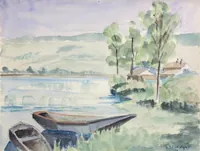 peinture : Les barques