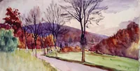 peinture : Route de Messigny à Darois
