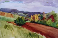 peinture : Paysage de Bourgogne