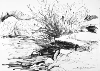 peinture : Rochers à Roccapina II