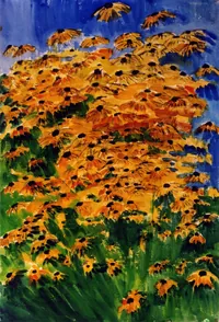 peinture : Rudbeckia