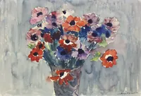 peinture : Anémones