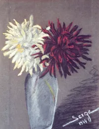 peinture : Pivoines