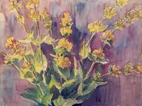 peinture : Grandes gentianes