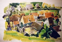 peinture : Village