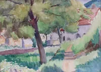 peinture : Le Château Bleu