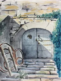 peinture : Escalier de cave II