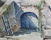 peinture : Escalier de cave II